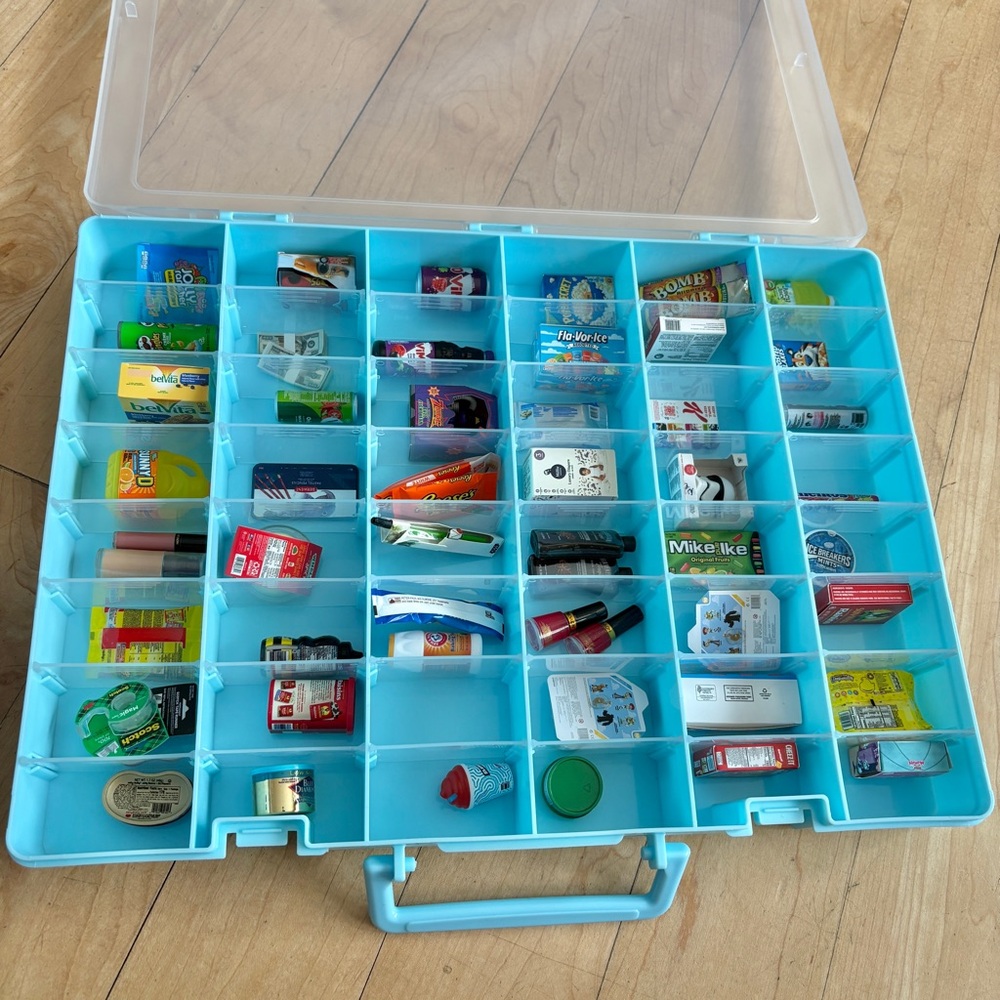 50+ Mini Brands with plastic storage case